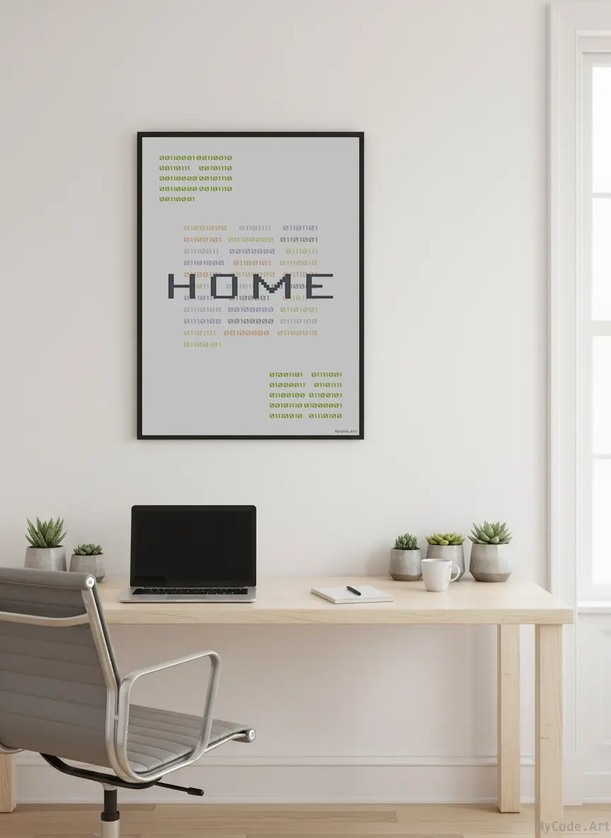 Home Retro code poster - Premium programming wall art